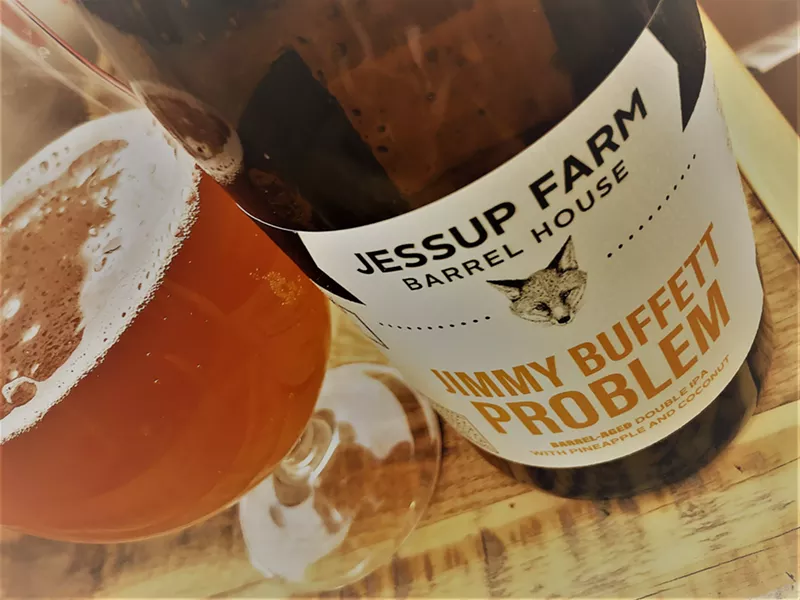 Image: Jessup Farm Barrel House has a Jimmy Buffett problem.
