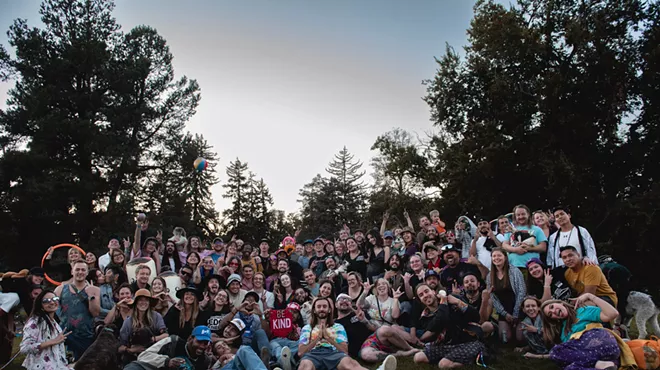 group of people at the park
