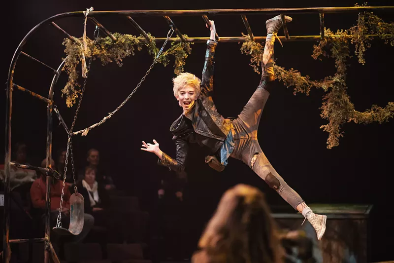 Image: Annie Barbour as Puck in A Midsummer Night's Dream.