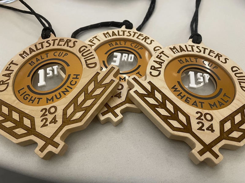 Image: Three wooden medals