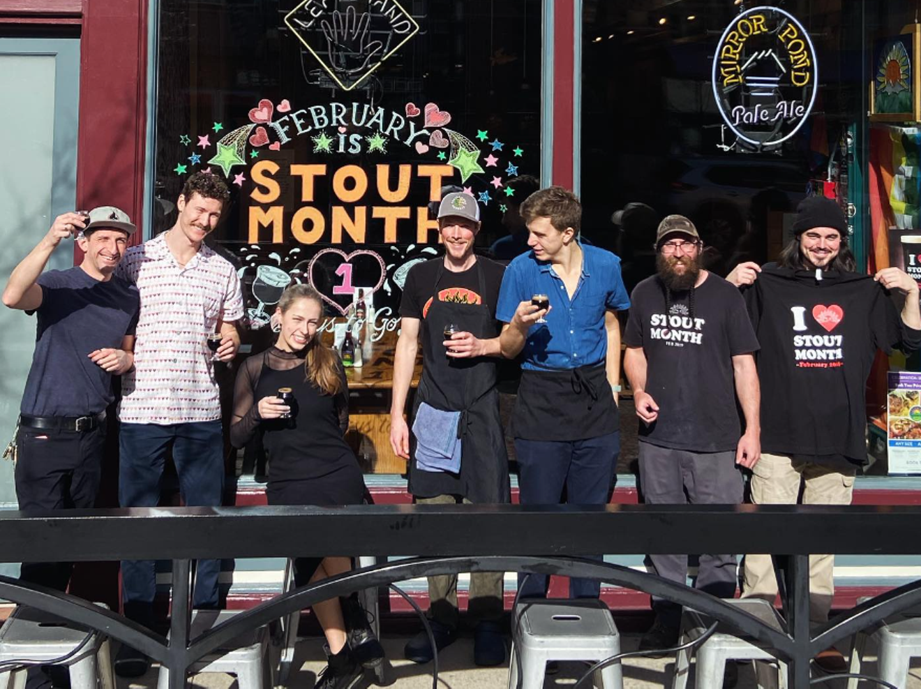 The Mountain Sun crew is ready for Stout Month.