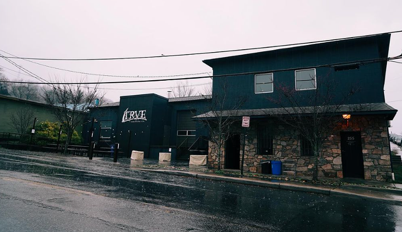 Image: exterior of a black building