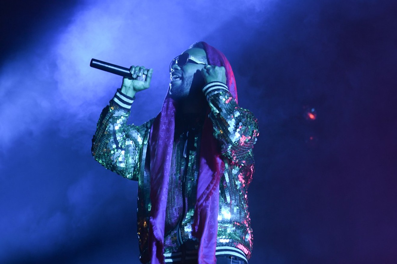 Juicy J performed at the Fillmore Auditorium on Friday, February 10.