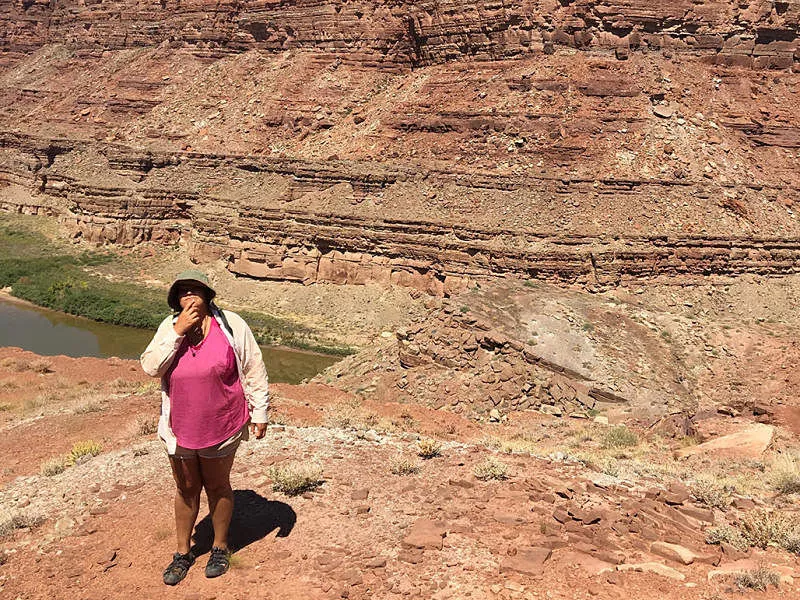 Image: April McMullen thought she was going on an easy kayaking trip.