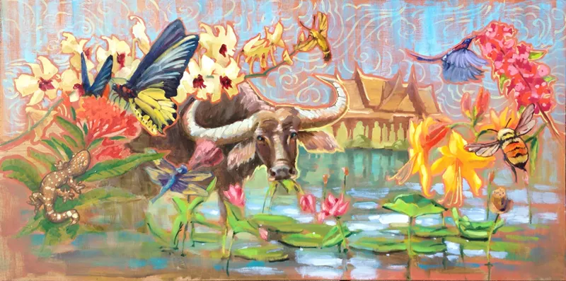 Image: Tom Ward's new mural will grace Tommy's Thai on Colfax Avenue.