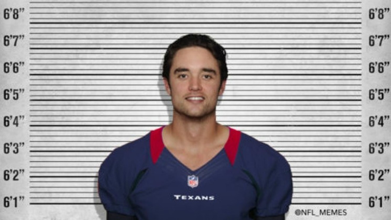 A Brock Osweiler image shared on the NFL Memes Facebook page after the Broncos defeated his Houston Texans last October.
