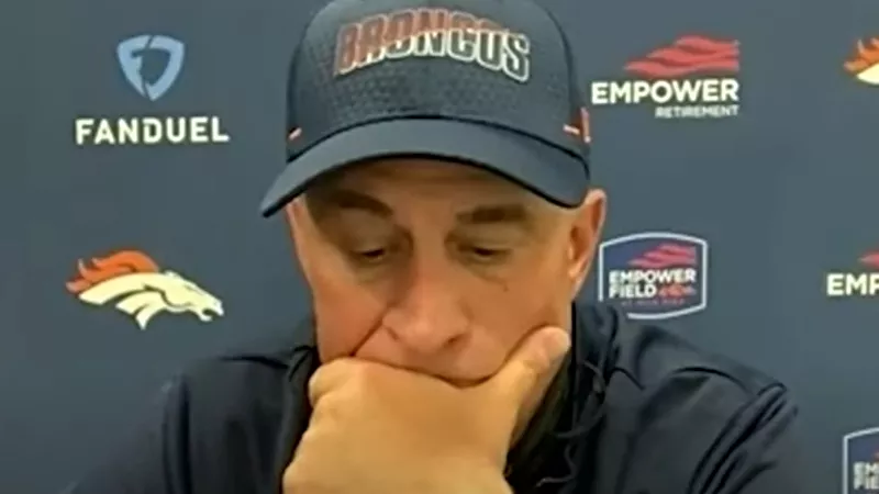 Image: Denver Broncos head coach Vic Fangio muses after his team fell to the Tennessee Titans on Monday Night Football.