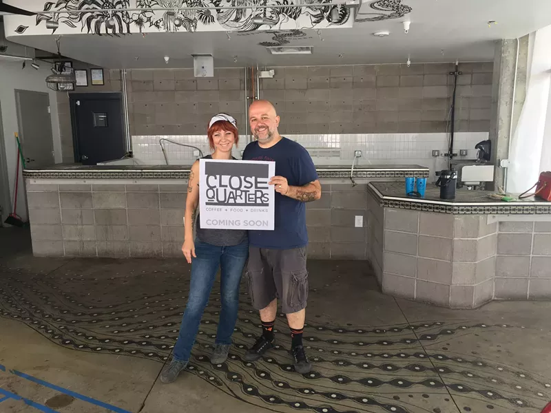 Image: Kyle and Fallene Wells in their newly acquired space.
