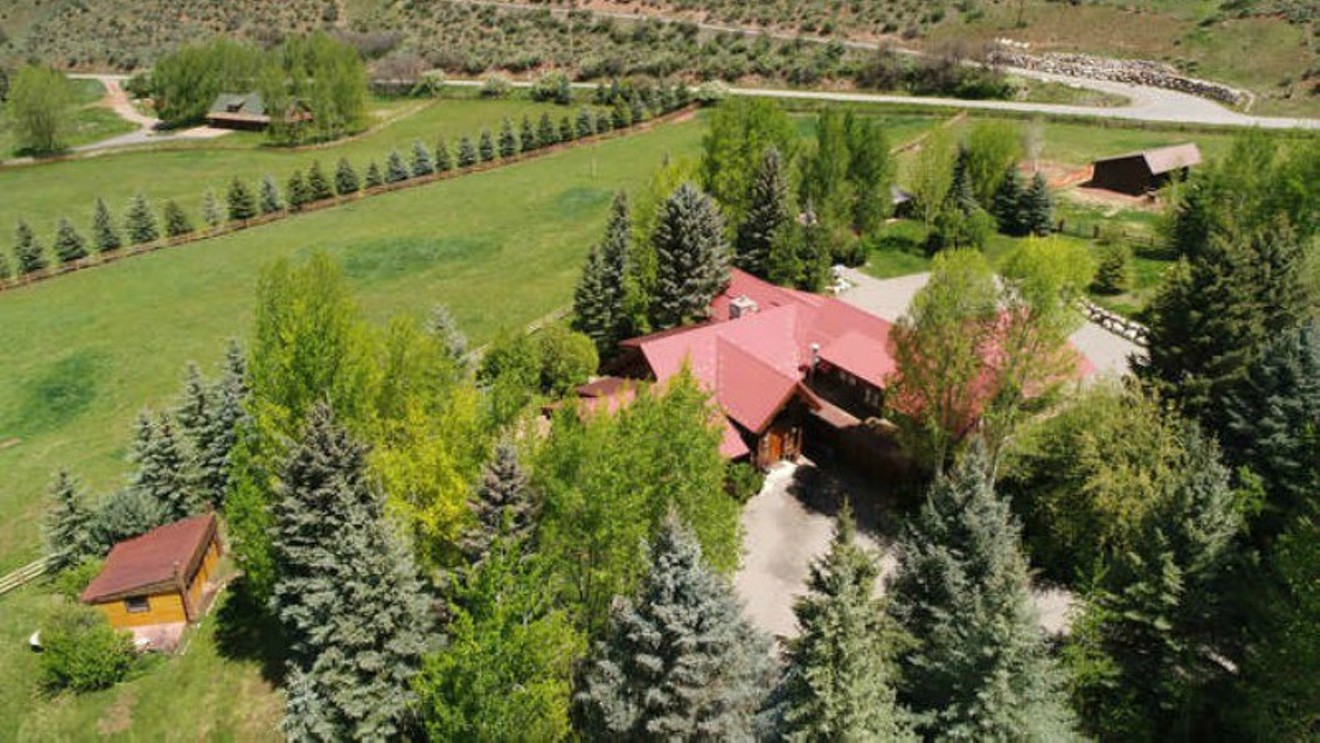 The John Oates Ranch from the air.