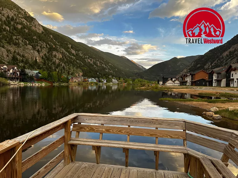 Image: landscape image of a lake with mountains