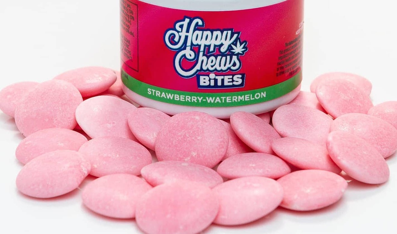 Happy Chews Bites look like Mentos, but that 88-year-old candy is hard to imitate.