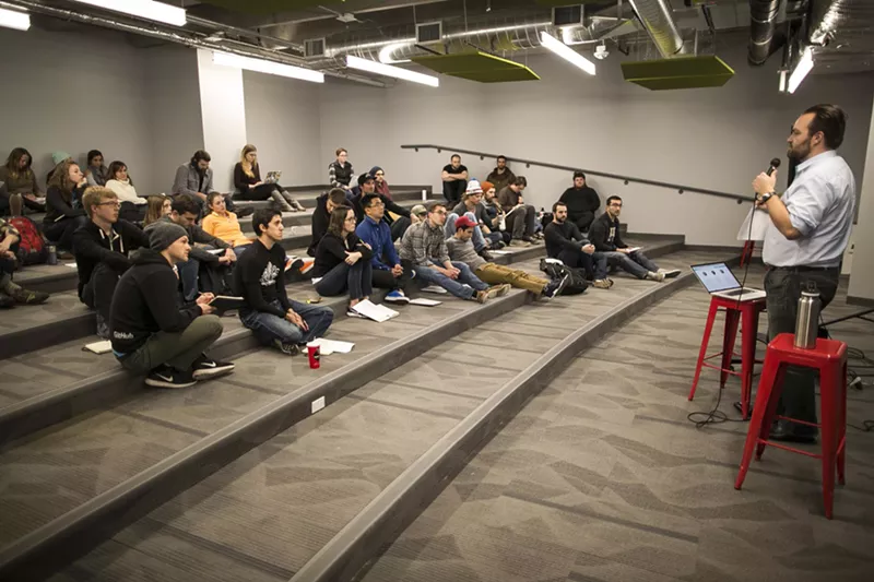Image: Turing's new space, in the basement at 1331 17th Street.