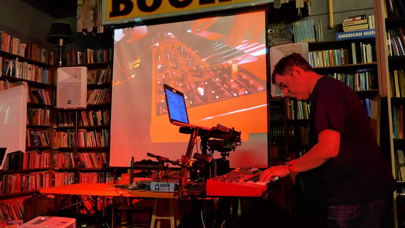 Image: Mark Mosher of the Rocky Mountain Synth Meetup.