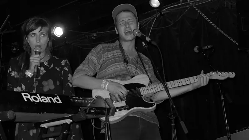 Image: Petite Garcon of Tender Moments performs at Absolute Vinyl for Local Label Day.