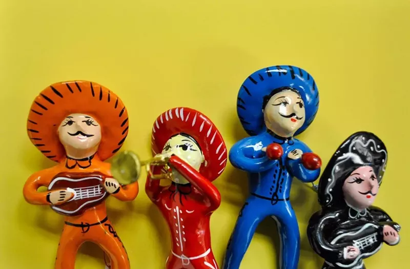 Image: Find folk-art treasures like these Mexican ornaments at the Hijos del Sol gift shop.