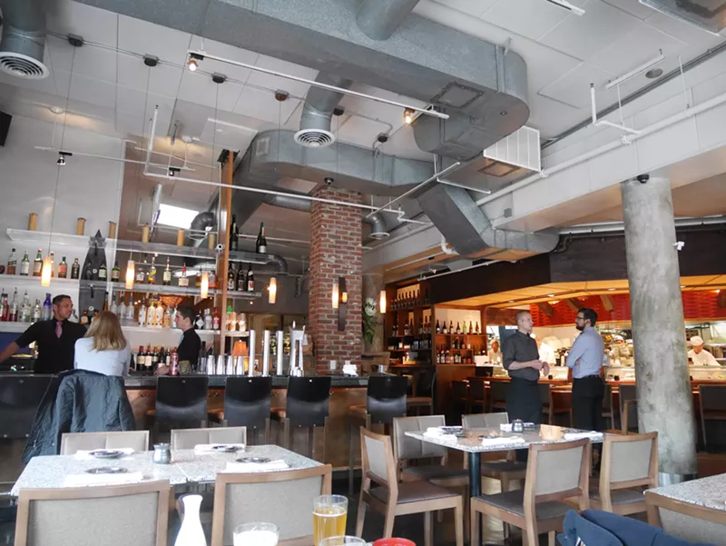 Image: Happy hour at Sushi Den is less packed, so you don't have to worry about a long wait.