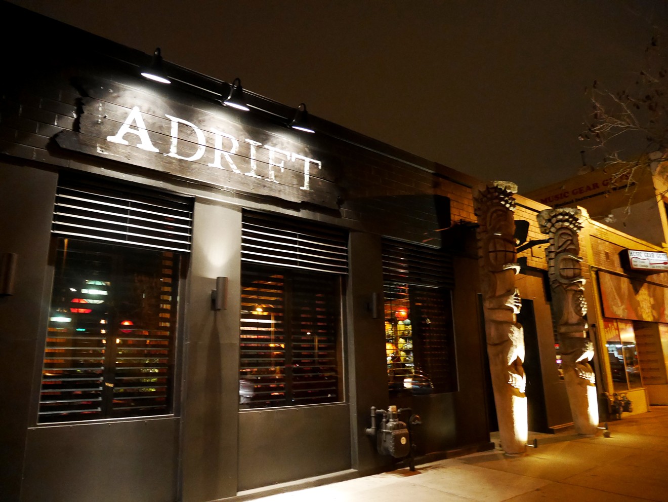 Step back in time into the retro dining room at Adrift.