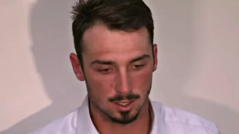 Image: Paxton Lynch during an interview following the Broncos' loss to the Chicago Bears on August 18, 2018.
