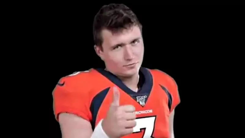 Image: Drew Lock's thumb seems to be in working order.