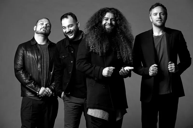 Image: Travis Stever (from left), Zach Cooper, Claudio Sanchez and Josh Eppard.
