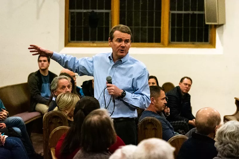Image: Senator Michael Bennet holds town hall