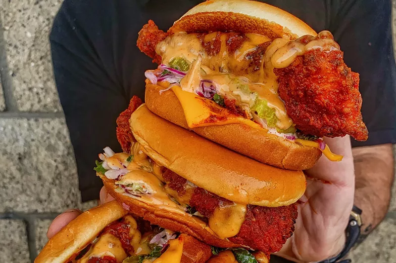 Image: A picture of Dave's Hot Chicken is worth a thousand words about hot chicken.