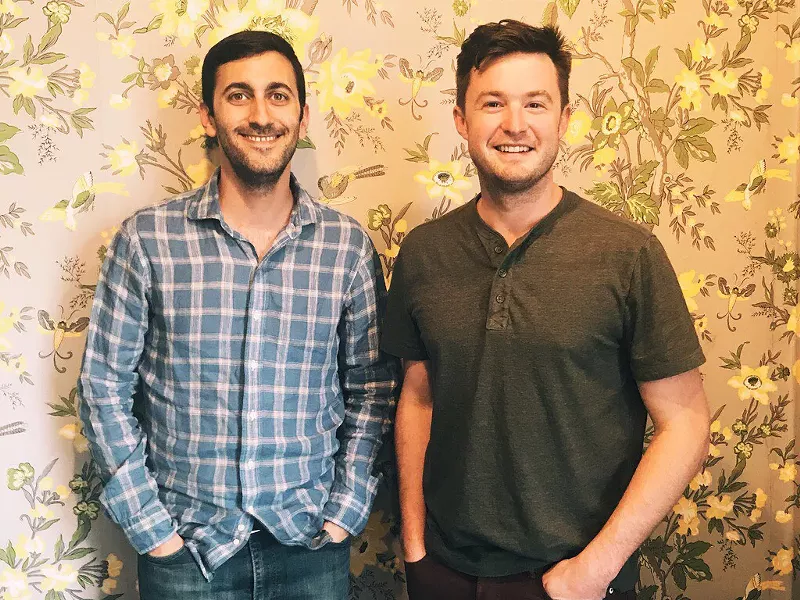 Image: Boys just wanna have fun: PJ Hoberman (left) and Casey Berry of Two Parts.