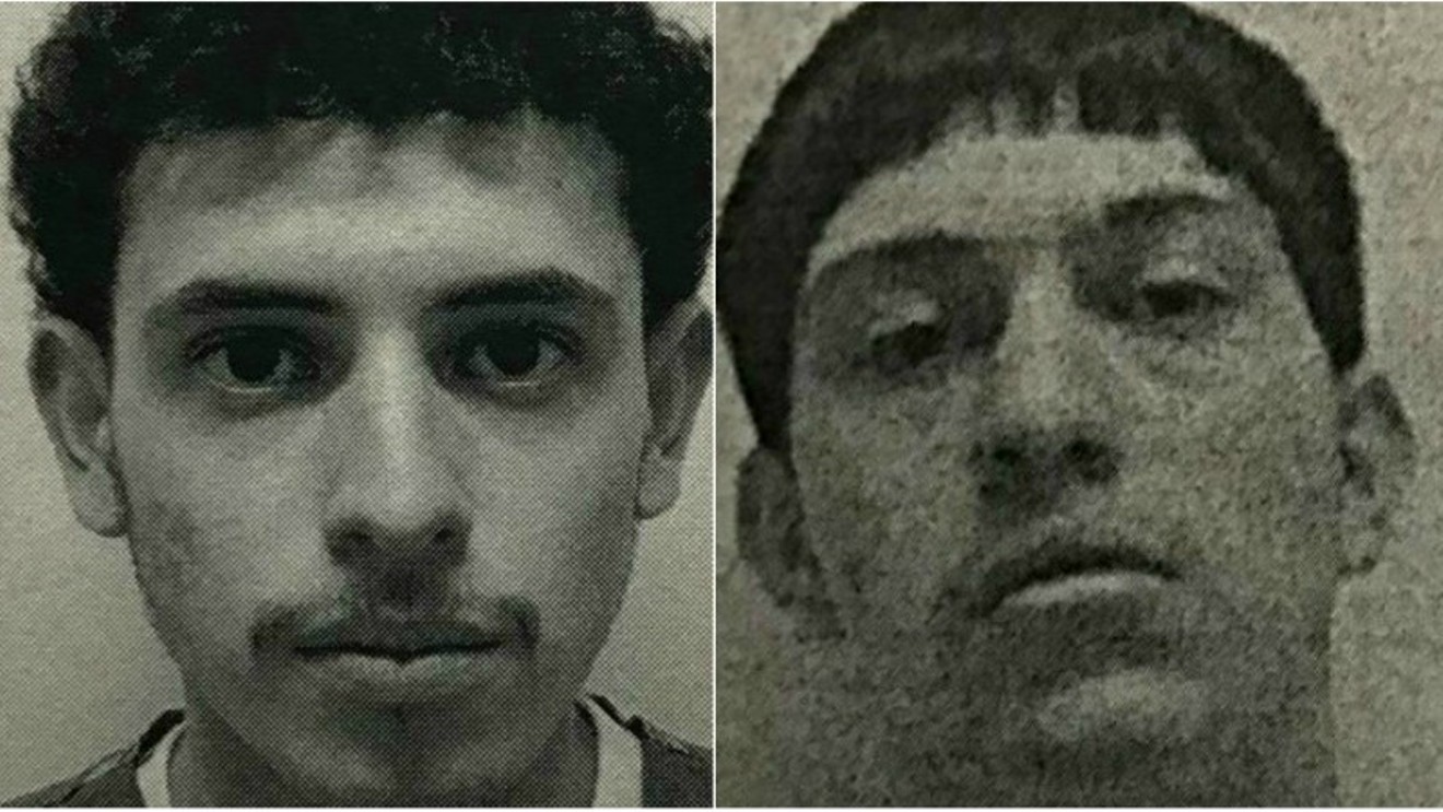 Photos of Javier Madera, nineteen, and Emilio Dominguez, seventeen, released by the Golden Police Department.