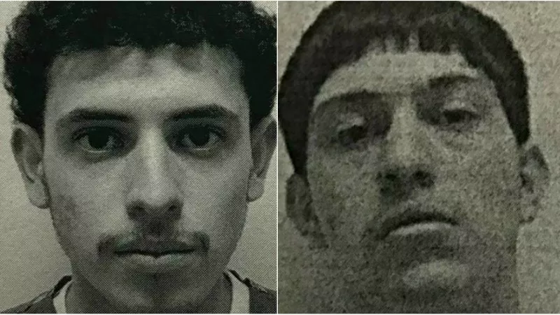 Image: Photos of Javier Madera, nineteen, and Emilio Dominguez, seventeen, released by the Golden Police Department.