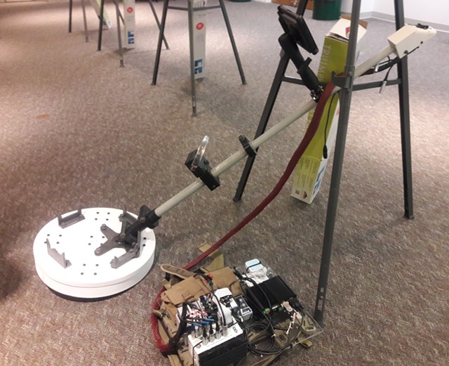 This newly developed metal detector can determine the size, shape and depth of a buried metallic object. - NORA OLABI