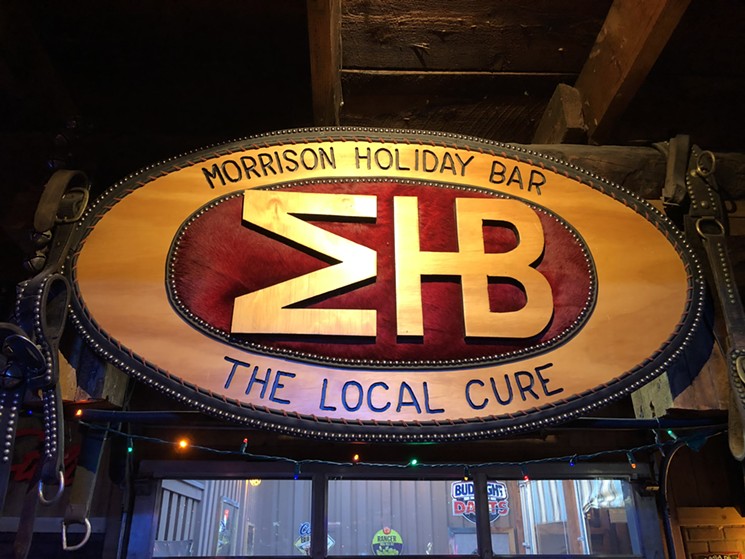 Morrison residents and visitors alike call the Holiday Bar "the Local Cure." - SARAH MCGILL