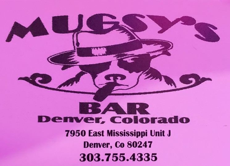 This business card featuring a dog in a fedora under the pink glow of neon lights is a pretty good representation of the general vibe of Mugsy's. - SARAH MCGILL