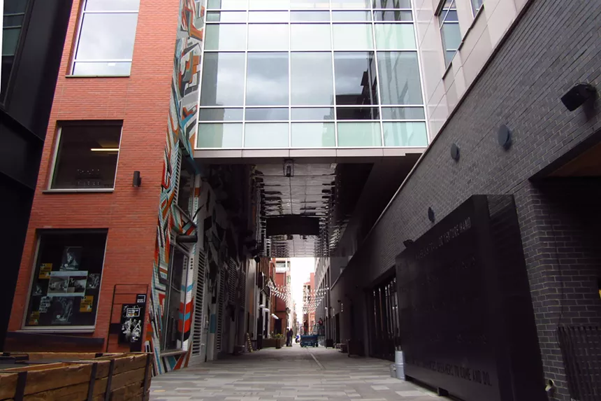 The Alley at the Dairy Block Opens to Pedestrians on Friday, April 6