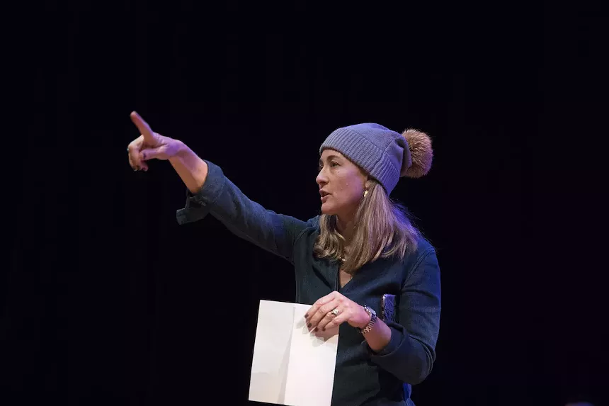 Rudnick calls the shots while preparing for the world premiere of The Firestorm, by Meridith Friedman. - PHOTO COURTESY OF GEORGE LANGE
