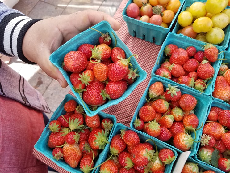 Strawberries from Cure Organic Farm out of Boulder. - LINNEA COVINGTON