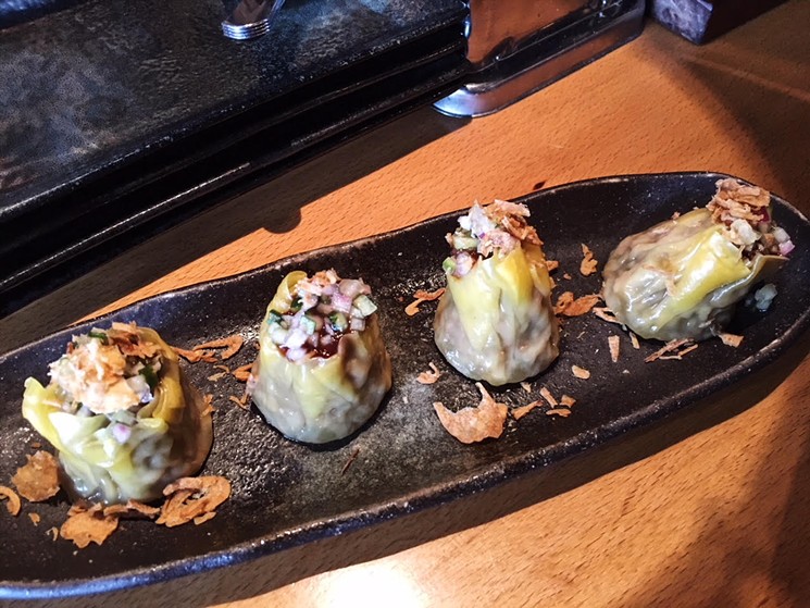 Cheeseburger shumai will easily substitute for a slider craving. - LAURA SHUNK