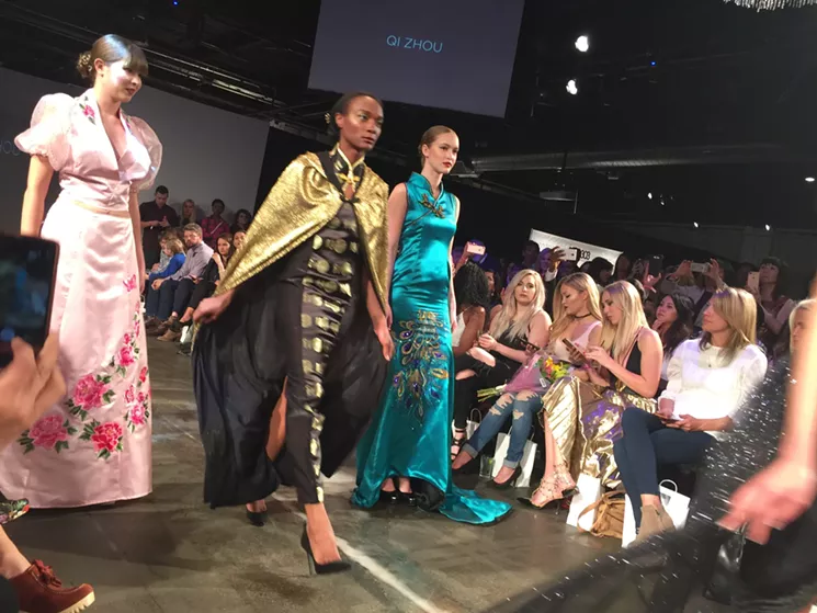 Qi Zhou is one of the local fashion designers showing collections at Massif Fashion Week. - PHOTO BY MAURICIO ROCHA