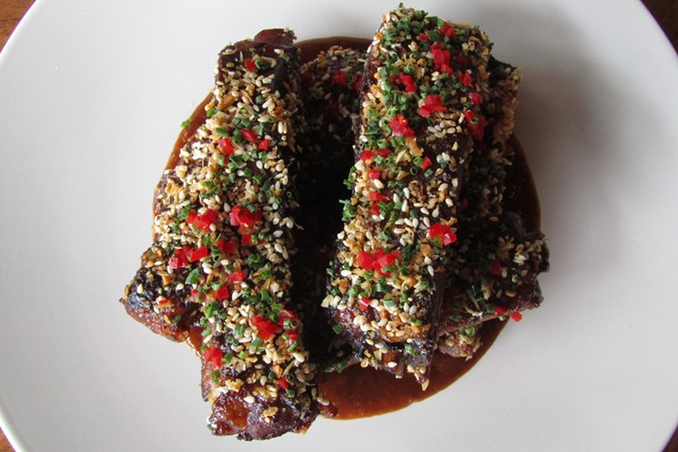 Shacha BBQ ribs in a complex sauce that involves multiple steps to create. - MARK ANTONATION
