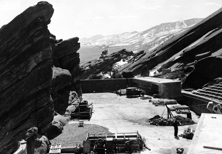 The Civilian Conservation Corps came to Red Rocks. - DENVER PUBLIC LIBRARY