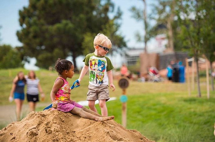 Having five minutes to yourself while your kid runs off to play in the sandbox? Priceless. - COURTESY CHILDREN'S MUSEUM OF DENVER