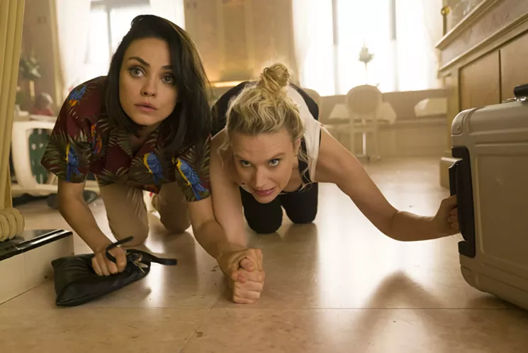 Mila Kunis (left) and Kate McKinnon play roommates drawn into a web of intrigue in Susanna Fogel's The Spy Who Dumped Me. - HOPPER STONE/COURTESY OF LIONSGATE ENTERTAINMENT
