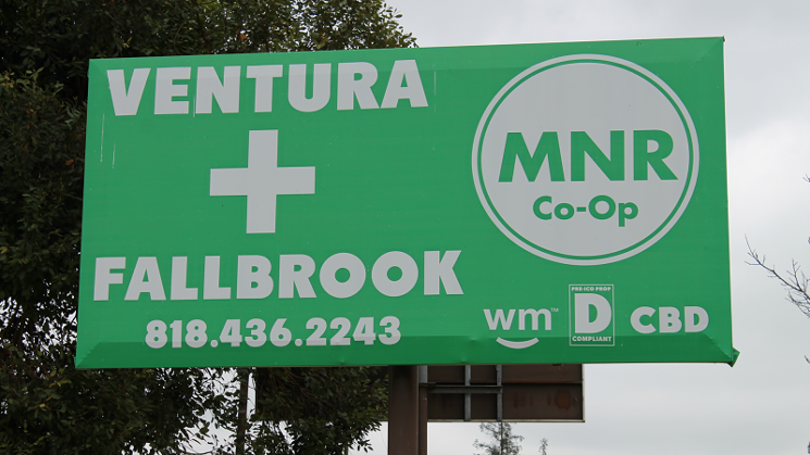 A marijuana business billboard in the Los Angeles area, where Elizabeth D'Amico lives. - COURTESY OF THE RAND CORPORATION