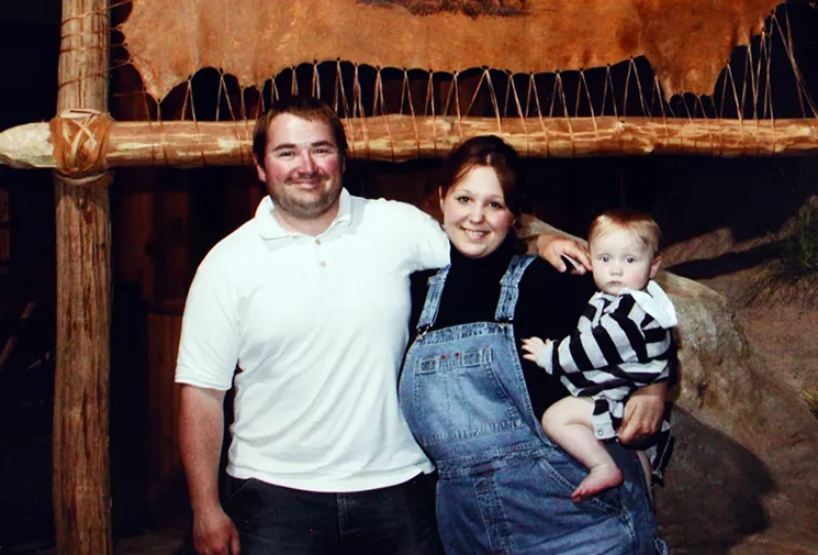 Uriel Akiva with Breanne Welch and their son, Kenneth Allan Mueller, a dozen years ago. - COURTESY OF URIEL AKIVA