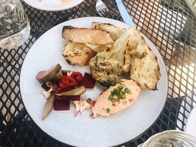 The happy hour pimento cheese spread at Low Country. - LAURA SHUNK