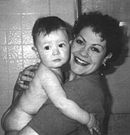 Krystal Voss with her son Kyran, 2002. - FILE PHOTO