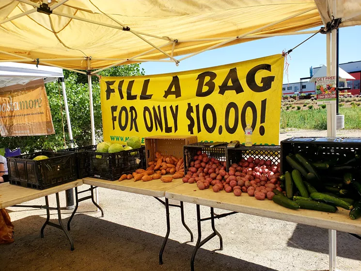 Miller Farms in Platteville sells produce by the $10 bag, and you get to fill your own. - LINNEA COVINGTON