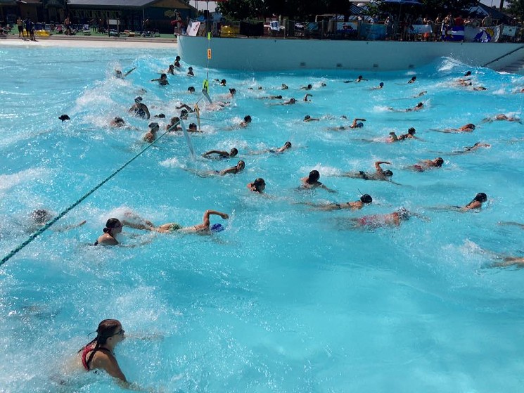 Water World's wave pool gently returns swimmers to pool's edge. - COURTESY WATER WORLD FACEBOOK