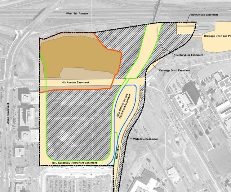 A map of the site of the proposed CCH housing project. - COLORADO COALITION FOR THE HOMELESS
