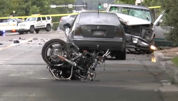 Motorcyclist Preston Ellis was killed in this May 2015 crash. - FILE PHOTO