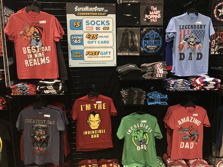 Notice that there's no Ego/Starlord shirt, because that shit's just depressing. - TEAGUE BOHLEN
